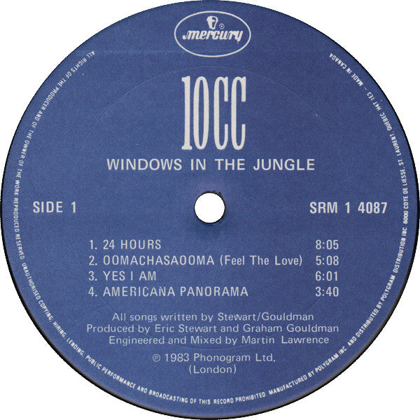 10cc : Windows In The Jungle (LP, Album)