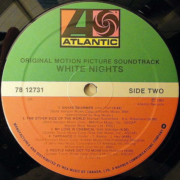 Various : White Nights (Original Motion Picture Soundtrack) (LP, Album)