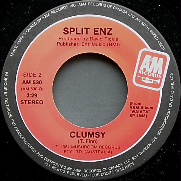 Split Enz : One Step Ahead / Clumsy (7", Single)