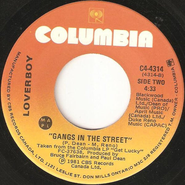 Loverboy : Lucky Ones (7", Single)