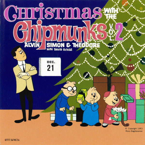 The Chipmunks With David Seville : Christmas With The Chipmunks Vol. 2 (CD, Album, Comp, RE, DID)