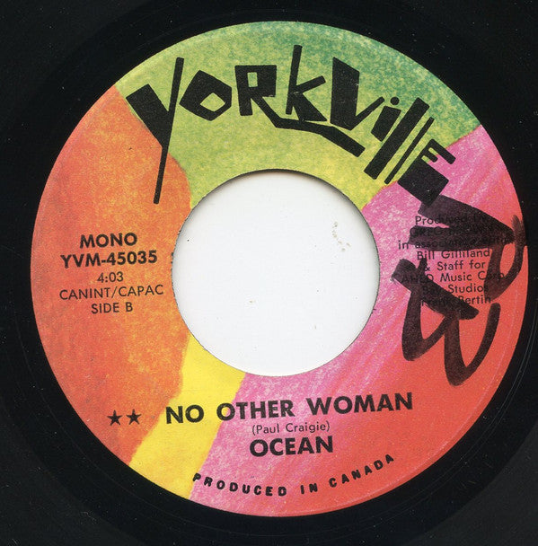 Ocean (3) : Deep Enough For Me (7", Single)