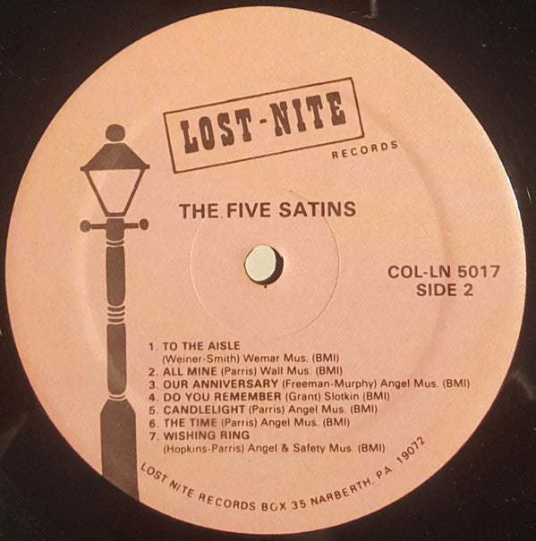 The Five Satins : Sing Their Greatest Hits (LP, Comp)