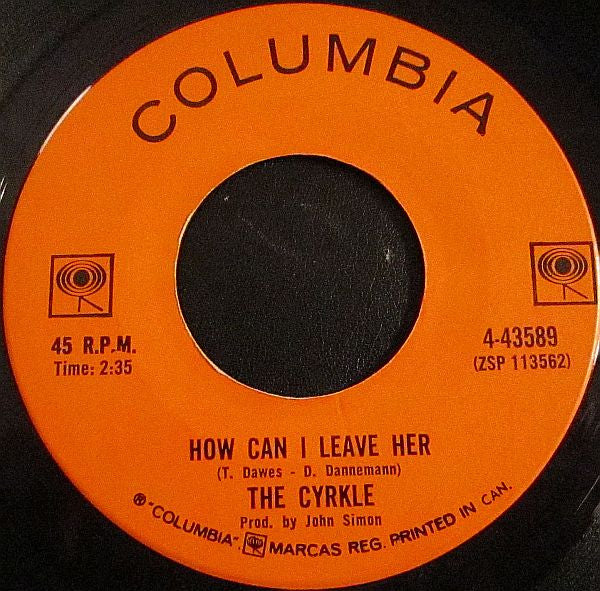 The Cyrkle : Red Rubber Ball (7", Single, Mono)