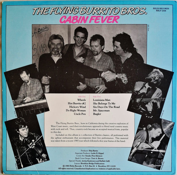 The Flying Burrito Bros.* : Cabin Fever (LP, Album)