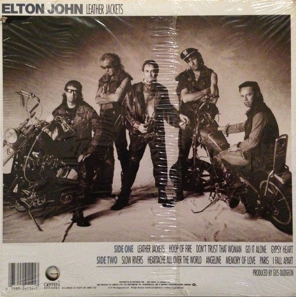 Elton John : Leather Jackets (LP, Album)