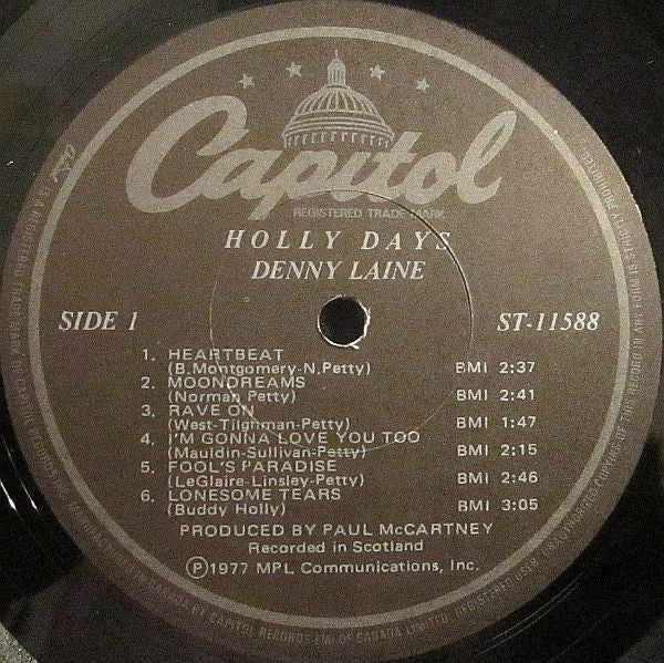 Denny Laine : Holly Days (LP, Album)