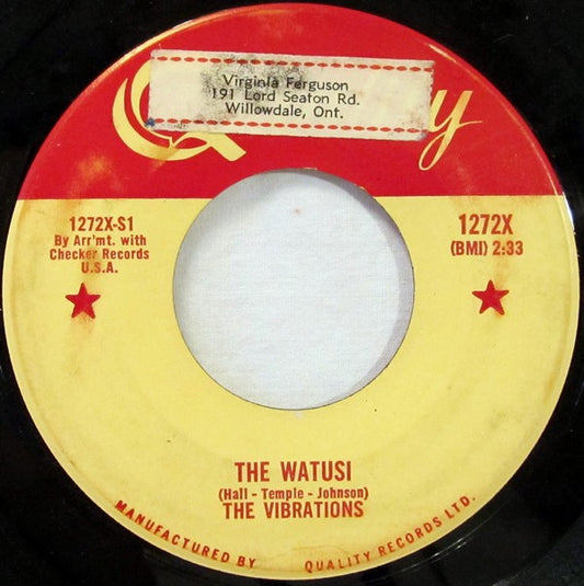 The Vibrations : The Watusi / Wallflower (7", Single)