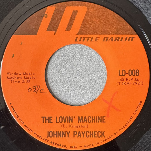 Johnny Paycheck : The Lovin' Machine (7", Single)