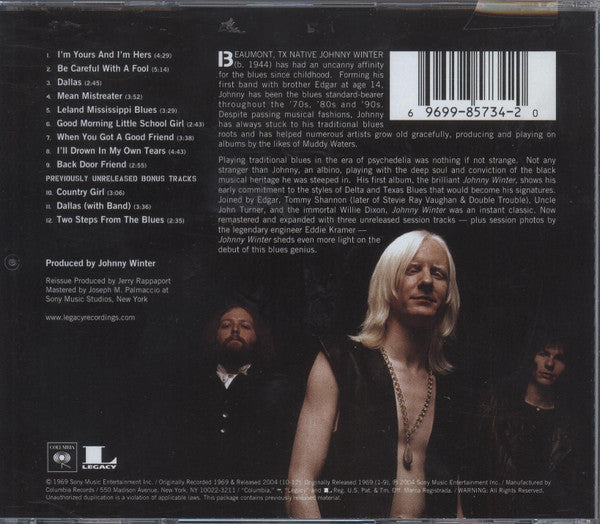 Johnny Winter : Johnny Winter (CD, Album, RE, RM)
