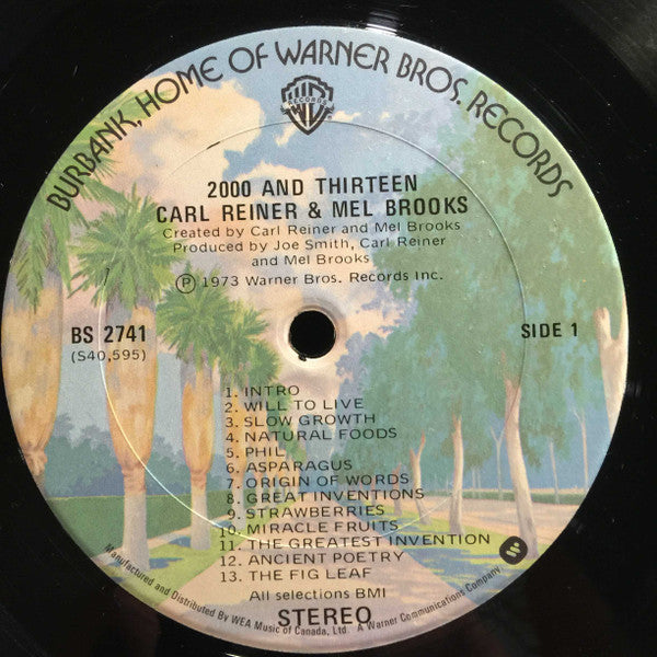 Carl Reiner & Mel Brooks : 2000 And Thirteen (LP, Album)
