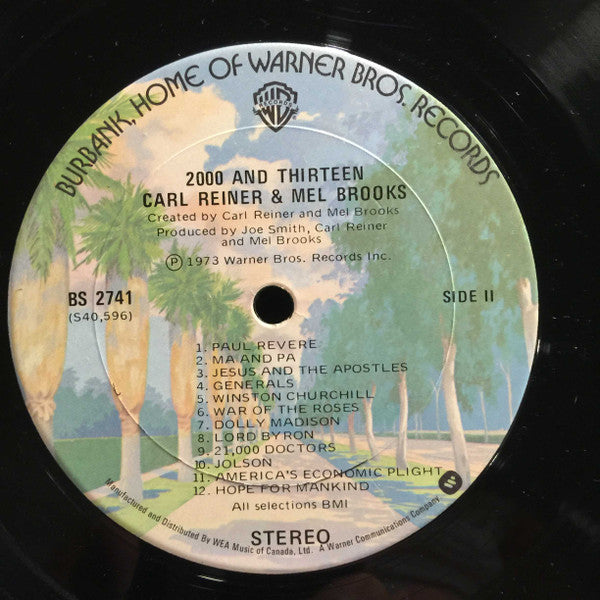 Carl Reiner & Mel Brooks : 2000 And Thirteen (LP, Album)