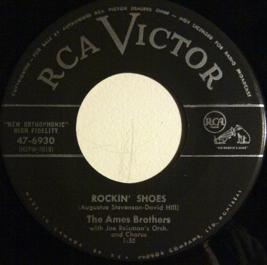 The Ames Brothers With Joe Reisman And His Orchestra And Chorus : Rockin' Shoes / Tammy (7", Single)