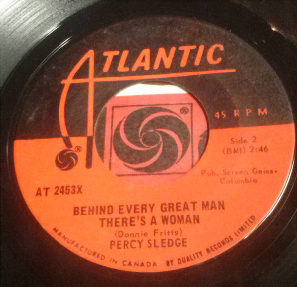Percy Sledge : Cover Me / Behind Every Great Man There's A Woman (7", Single)