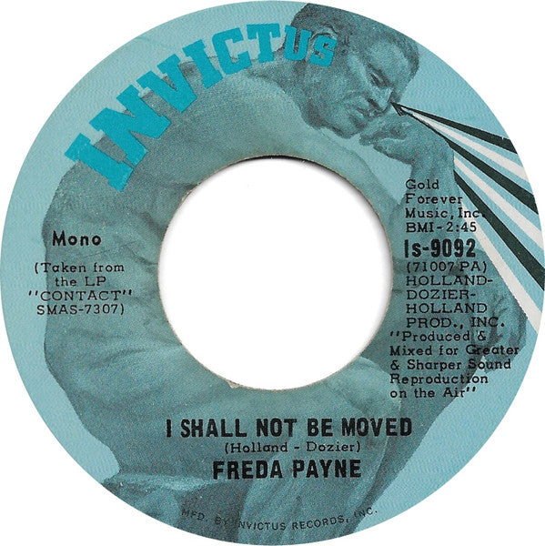 Freda Payne : Bring The Boys Home / I Shall Not Be Moved (7", Single, Mono)