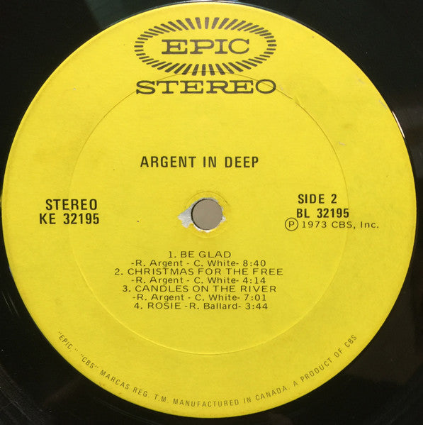 Argent : In Deep (LP, Album, Gat)