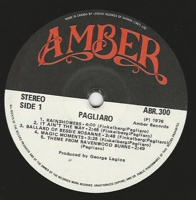 Michel Pagliaro : Pagliaro (LP, Album, RE)