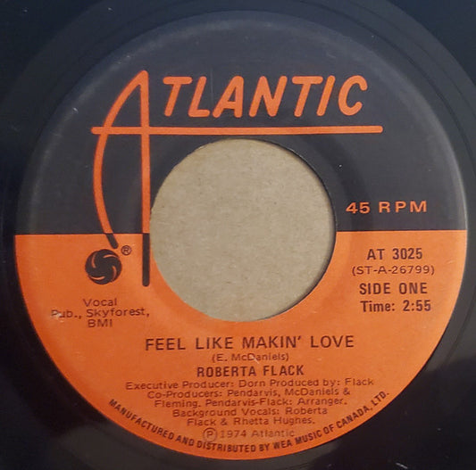 Roberta Flack : Feel Like Makin' Love (7", Single)