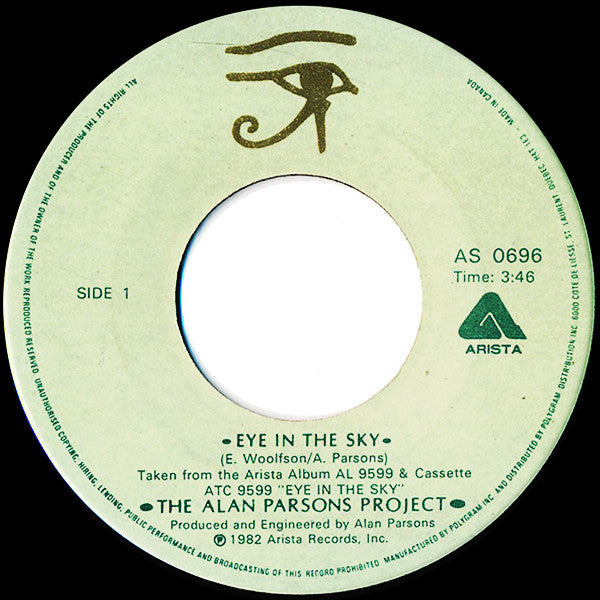 The Alan Parsons Project : Eye In The Sky (7", Single)