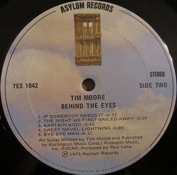 Tim Moore : Behind The Eyes (LP, Album)