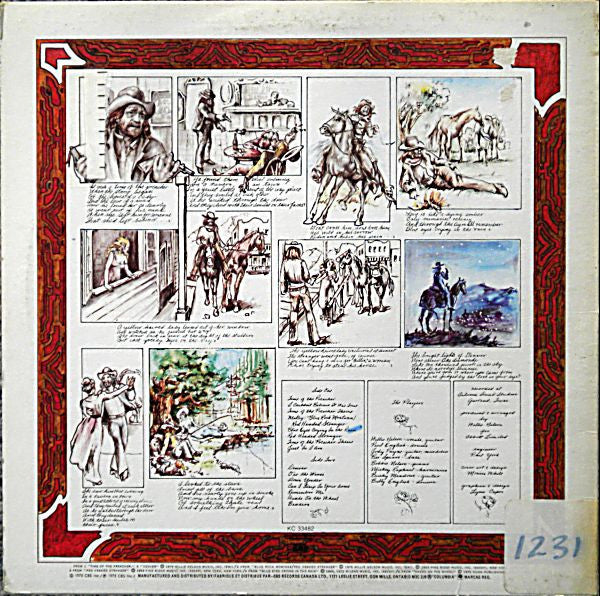 Willie Nelson : Red Headed Stranger (LP, Album, RE)