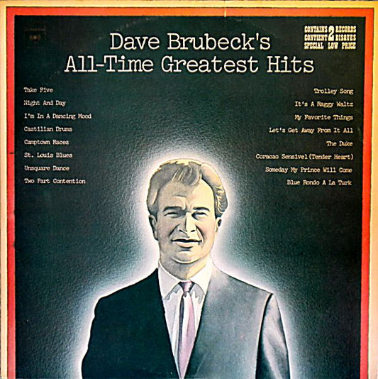 Dave Brubeck : Dave Brubeck's All-Time Greatest Hits (2xLP, Comp)