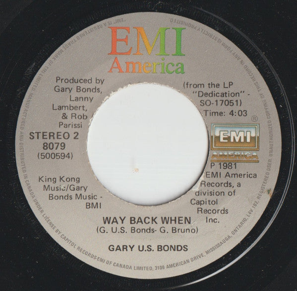 Gary U.S. Bonds : This Little Girl (7", Single)