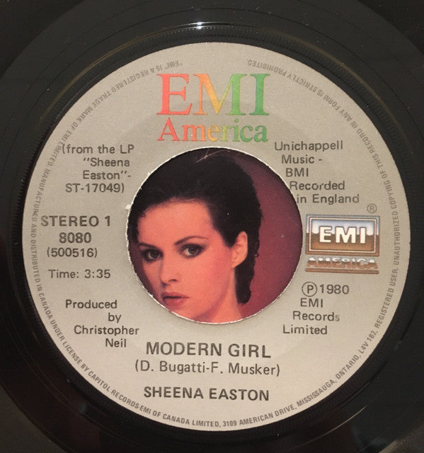 Sheena Easton : Modern Girl (7", Single)