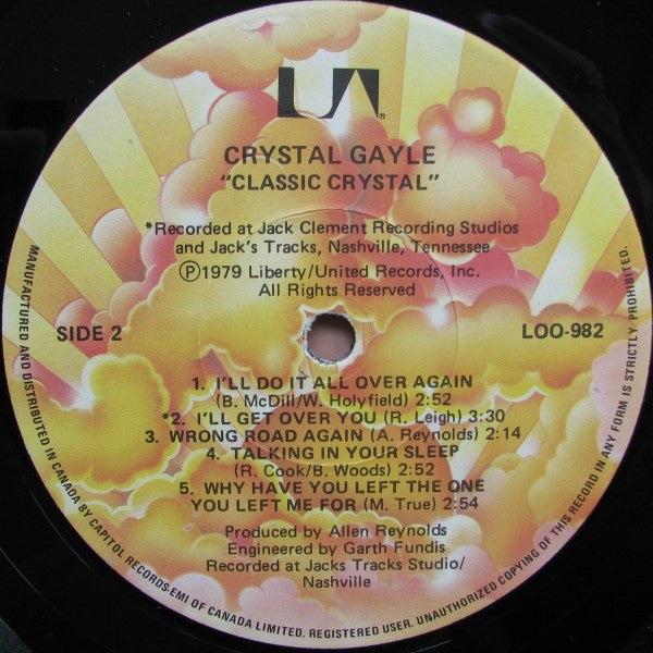 Crystal Gayle : Classic Crystal (LP, Comp)