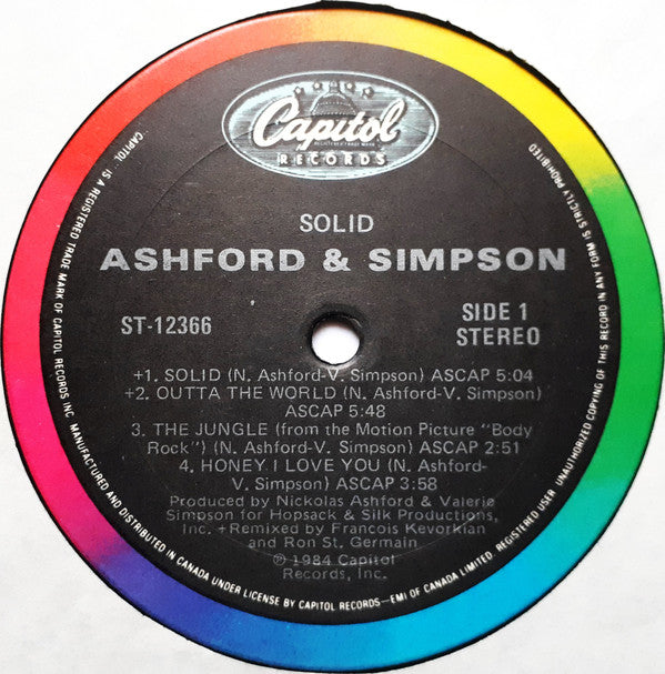 Ashford & Simpson : Solid (LP, Album)