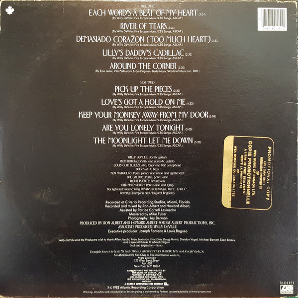 Mink DeVille : Where Angels Fear To Tread (LP, Album)