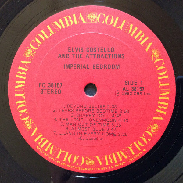 Elvis Costello & The Attractions : Imperial Bedroom (LP, Album)