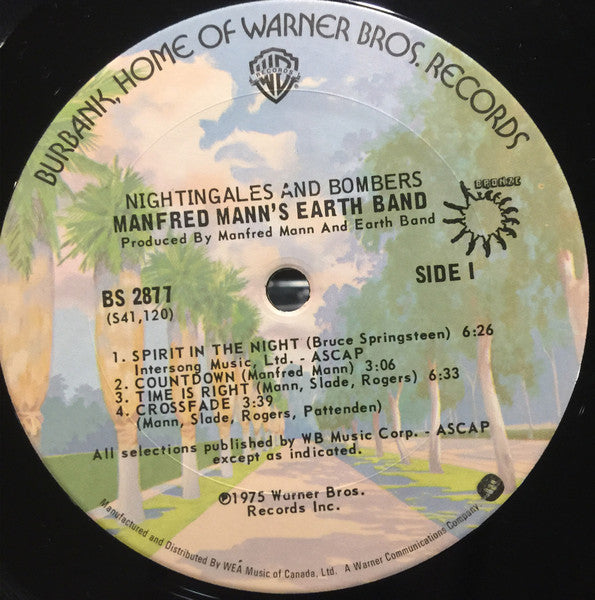 Manfred Mann's Earth Band : Nightingales & Bombers (LP, Album)