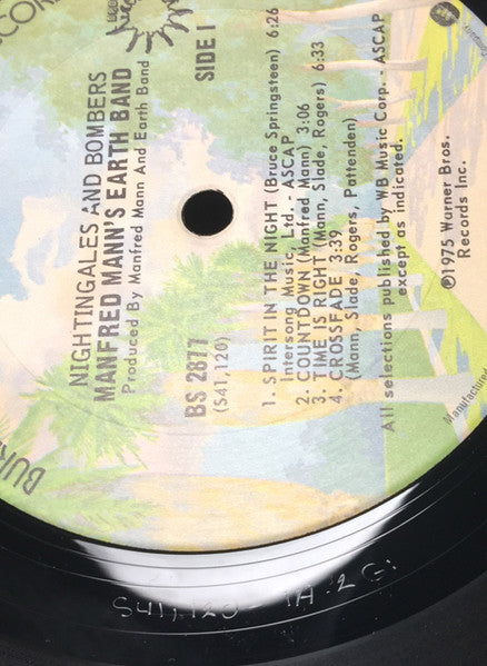 Manfred Mann's Earth Band : Nightingales & Bombers (LP, Album)