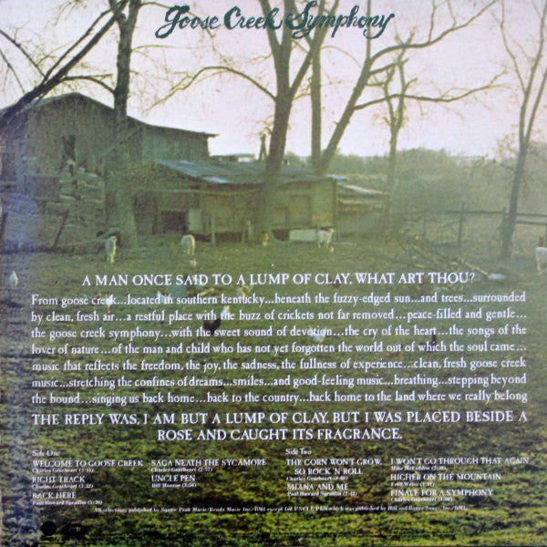 Goose Creek Symphony : Welcome To Goose Creek (LP, RE, Win)