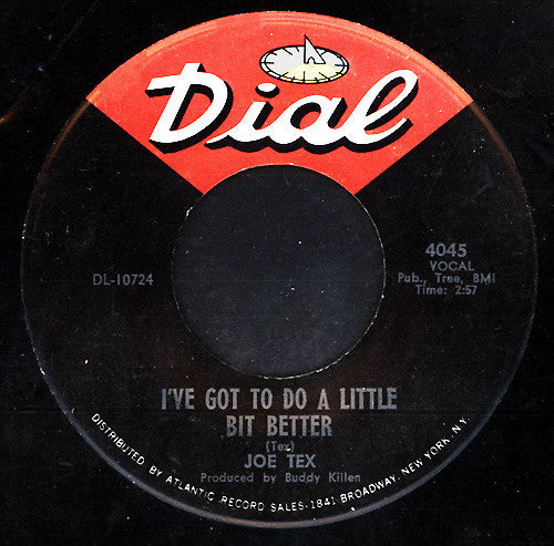 Joe Tex : I've Got To Do A Little Bit Better (7", Single)