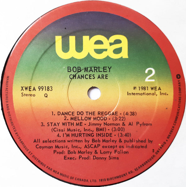 Bob Marley : Chances Are (LP, Comp)