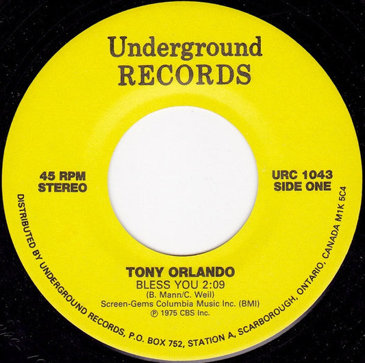 Tony Orlando / Adam Wade (2) : Bless You / Take Good Care Of Her (7")