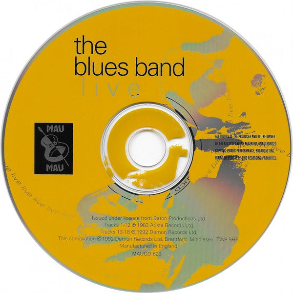 The Blues Band : Live (CD, Album)
