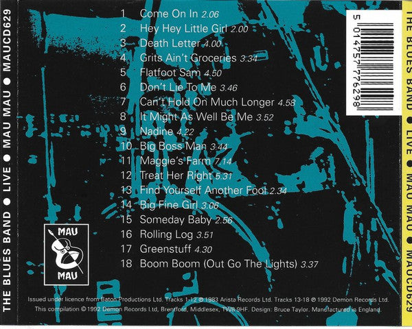 The Blues Band : Live (CD, Album)