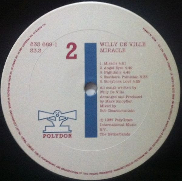 Willy DeVille : Miracle (LP)
