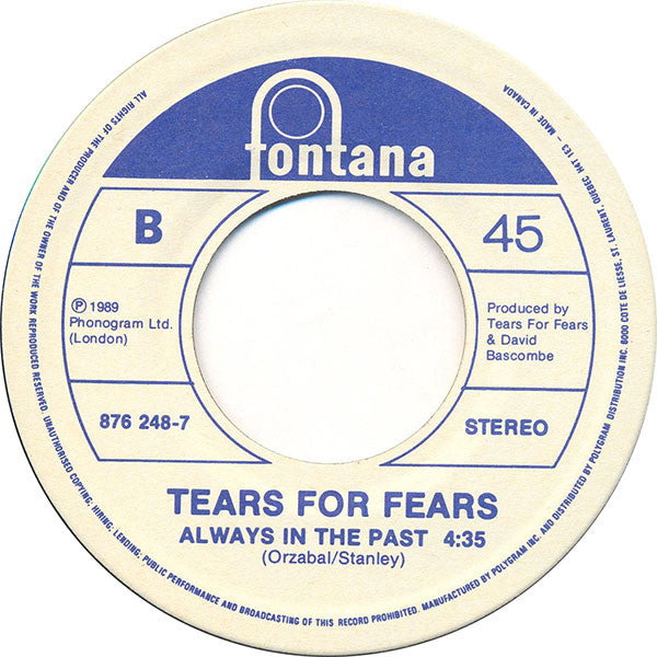 Tears For Fears : Woman In Chains (7")