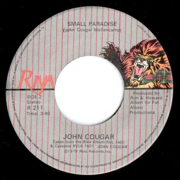 John Cougar* : Hand To Hold On To (7", Single)