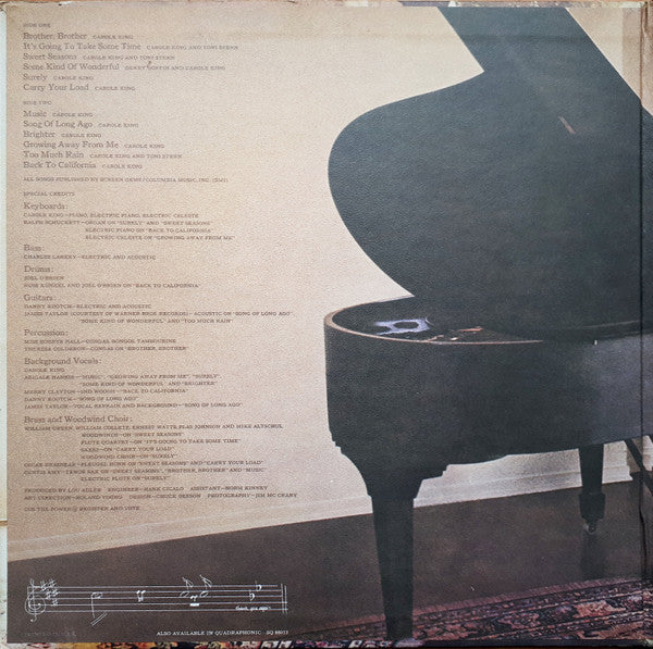 Carole King : Music (LP, Album)