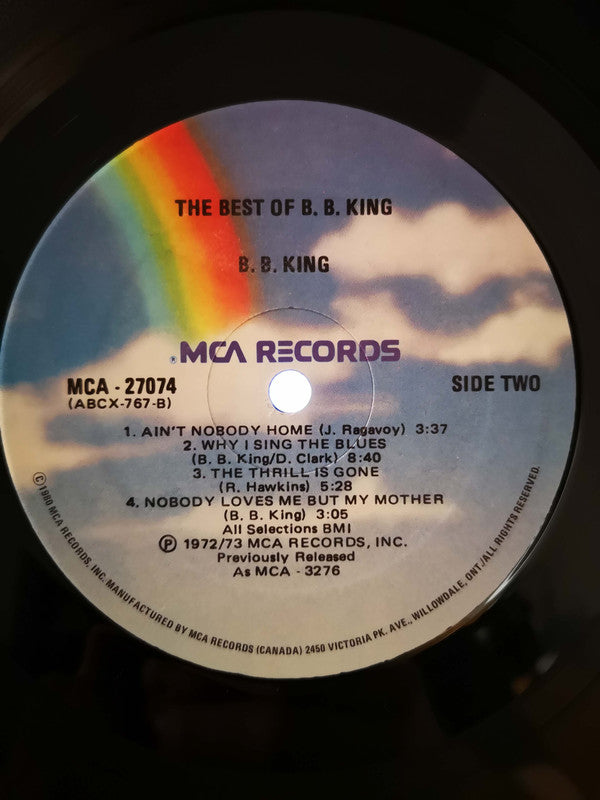 B.B. King : The Best Of B.B. King (LP, Comp, RE)