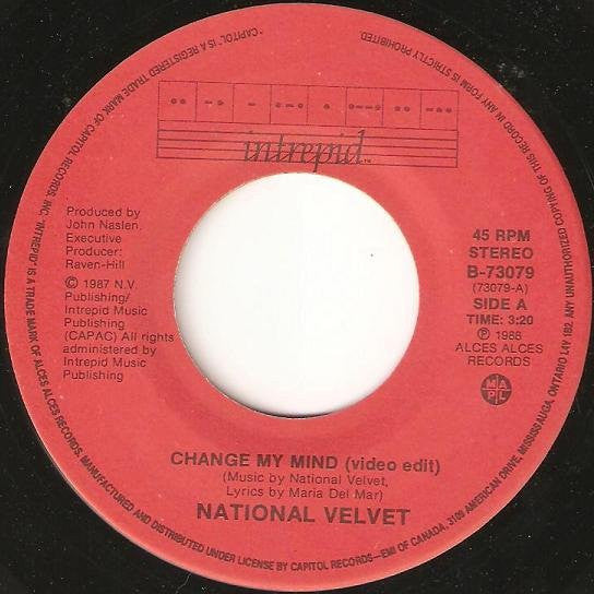 National Velvet : Change My Mind (7", Single)