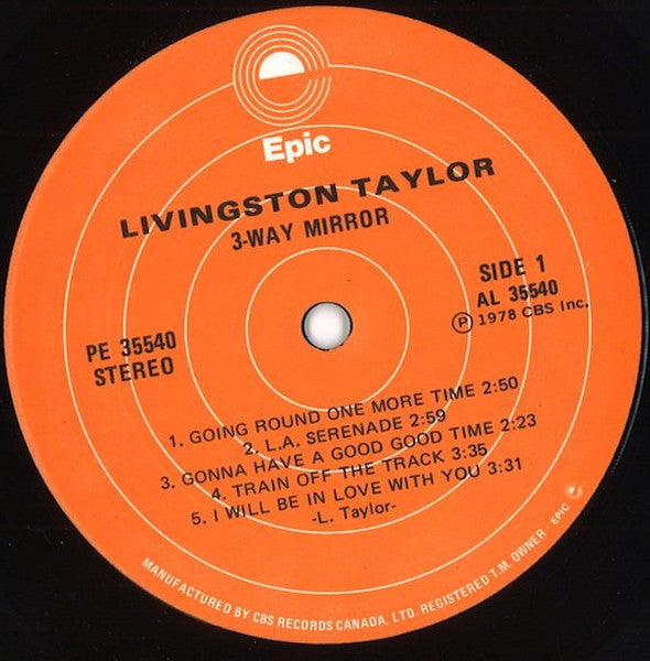 Livingston Taylor : 3-Way Mirror (LP, Album)