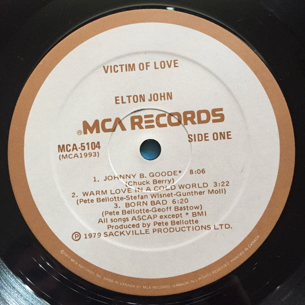 Elton John : Victim Of Love (LP, Album)