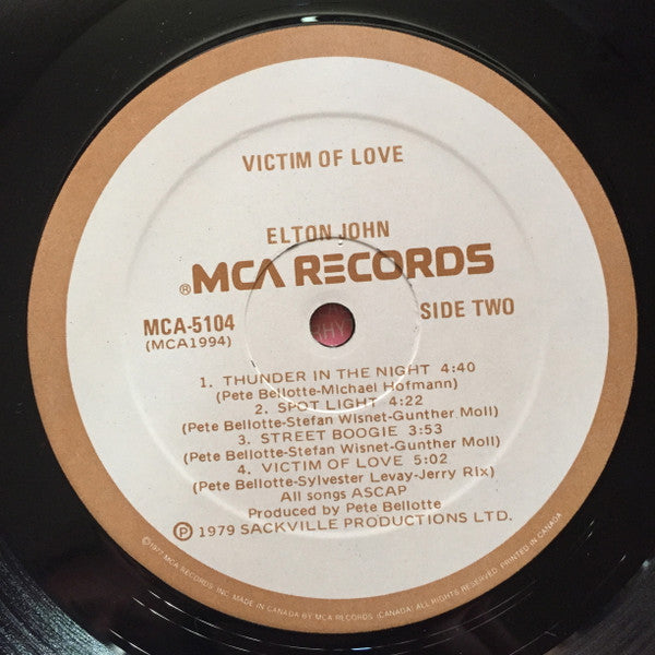 Elton John : Victim Of Love (LP, Album)