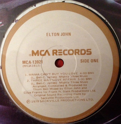Elton John : The Thom Bell Sessions (12")